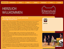 Tablet Screenshot of oberschule-wittenberge.de
